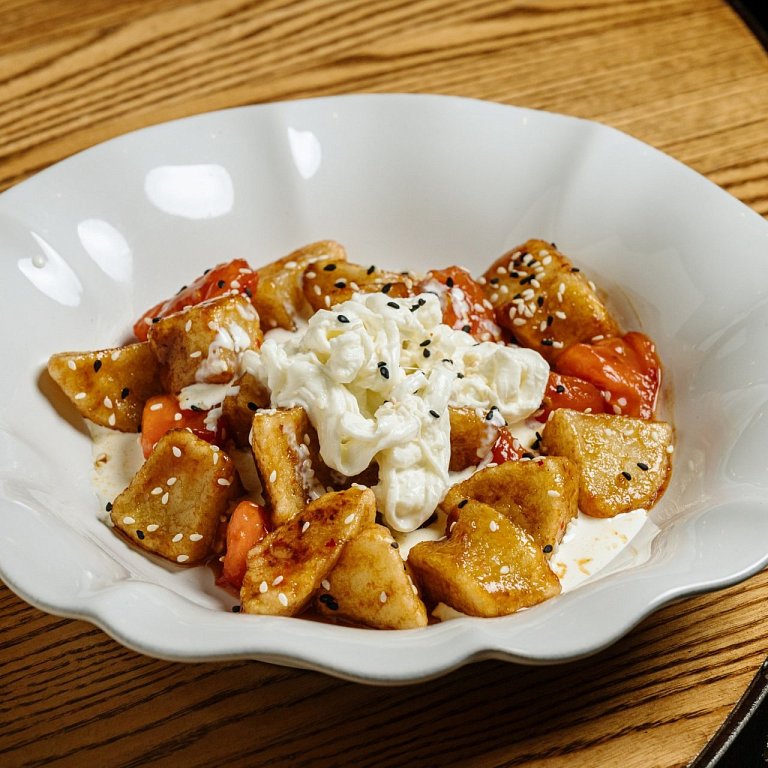 П Страчетелла с печенными яблоками